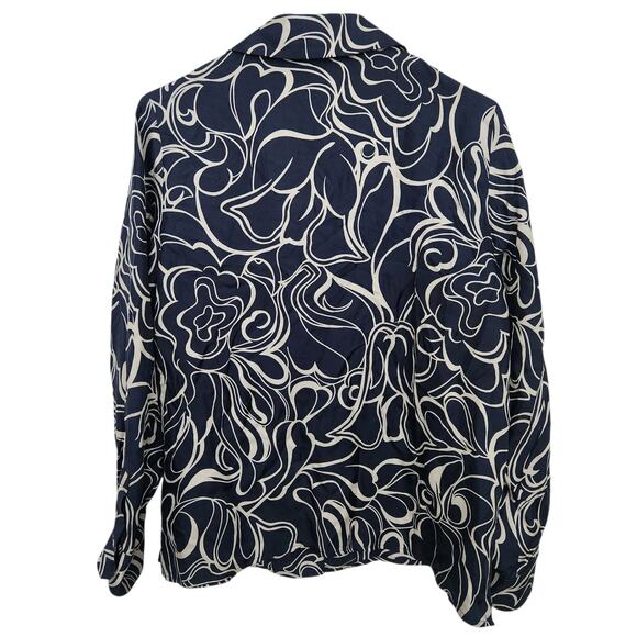 Weekend Max Mara Babila Silk-Twill Button Down Shirt M Designer Quiet Luxury - Picture 2 of 7